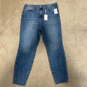 Good American Good Waist High Rise Skinny Jeans Flat Tummy Tech Size 14-18 NWT